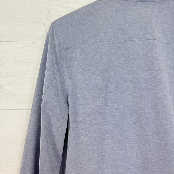 Kit + Ace Mens City Tech Long Sleeve Button Down Shirt Size Medium Performance - Picture 10 of 16